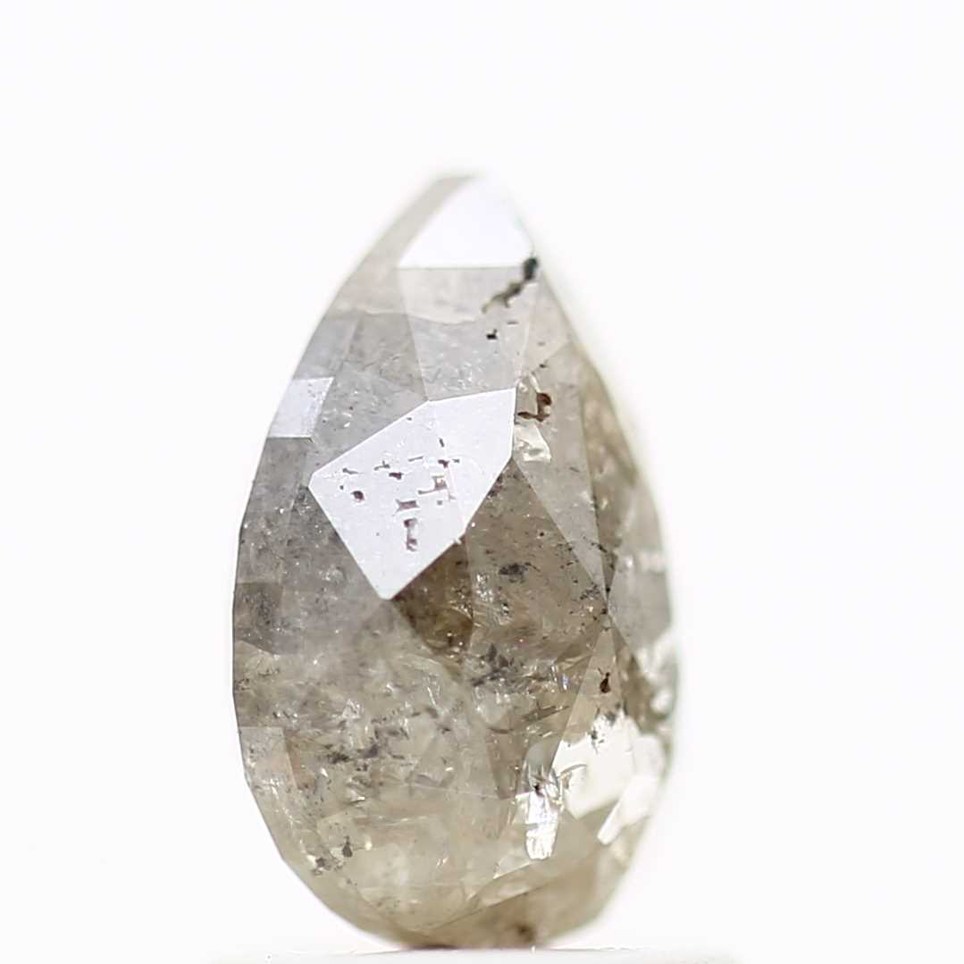 Salt and Pepper Diamond Fancy Gray Color 1.43 CT 8.27 x 5.68 x 3.34 MM Pear Cut Diamond! Natural Loose Diamond ! Christmas Gift for Her