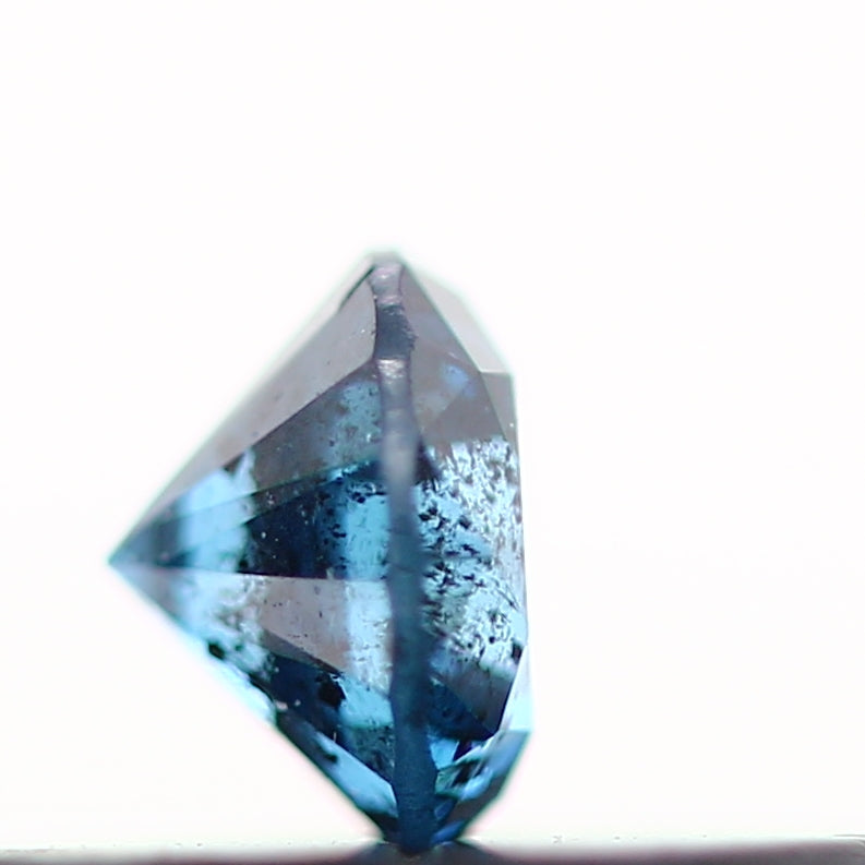 0.17 Carat Fancy Blue Round Brilliant Cut Natural Loose Diamond