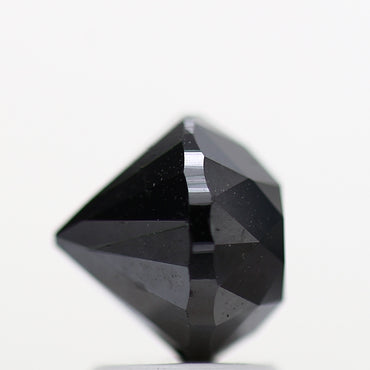 2.91 Carat Fancy Black Round Brilliant Cut Natural Loose Diamond