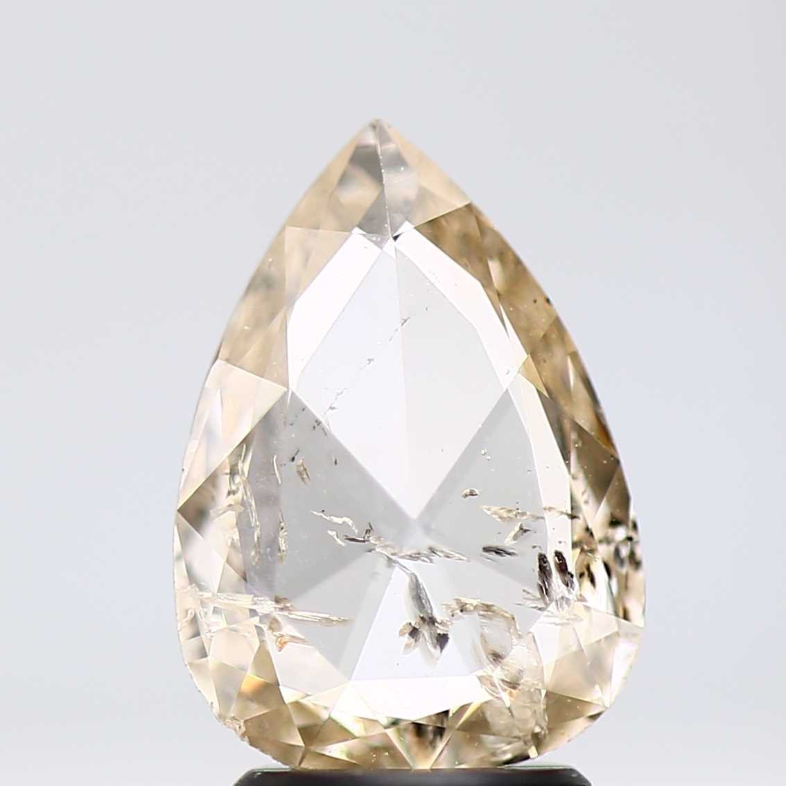 Salt and Pepper Diamond Fancy Yellow Color 1.60 CT 10.90 x 7.80 x 2.30 MM Pear Cut Diamond! Natural Loose Diamond ! Christmas Gift for Her