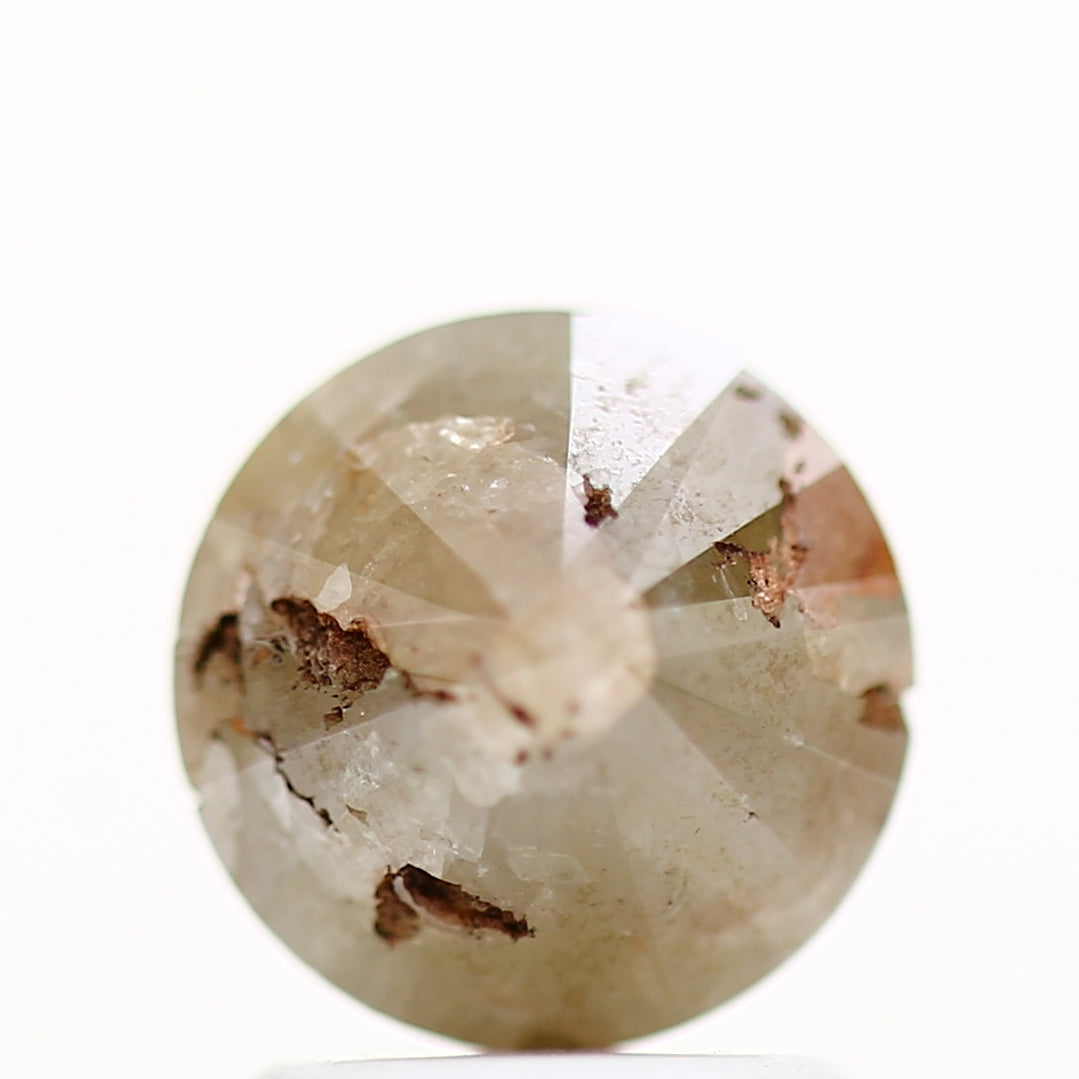 1.56 Carat Brown Round Shape Brilliant Cut Natural Loose Diamond