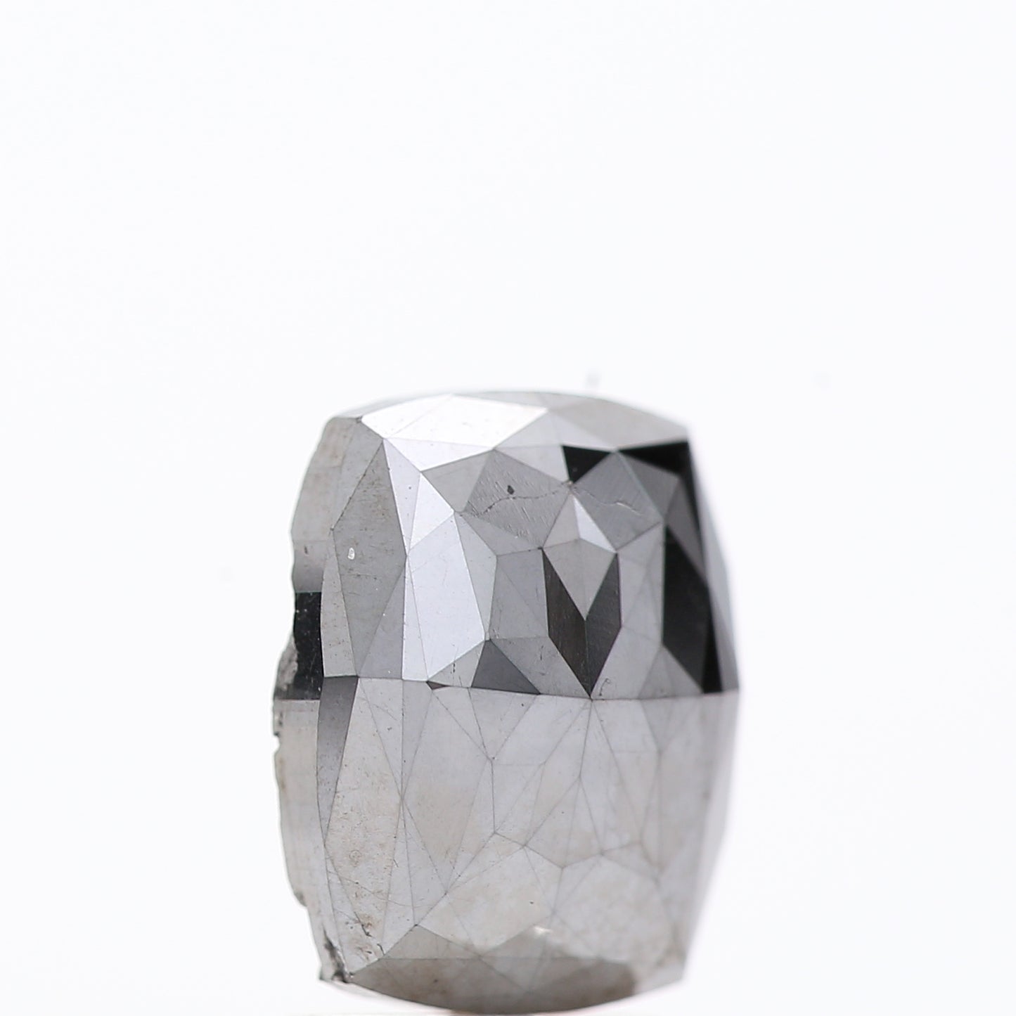 2.15 Ct Natural Black Cushion Single Cut Loose Diamond for Jewelery