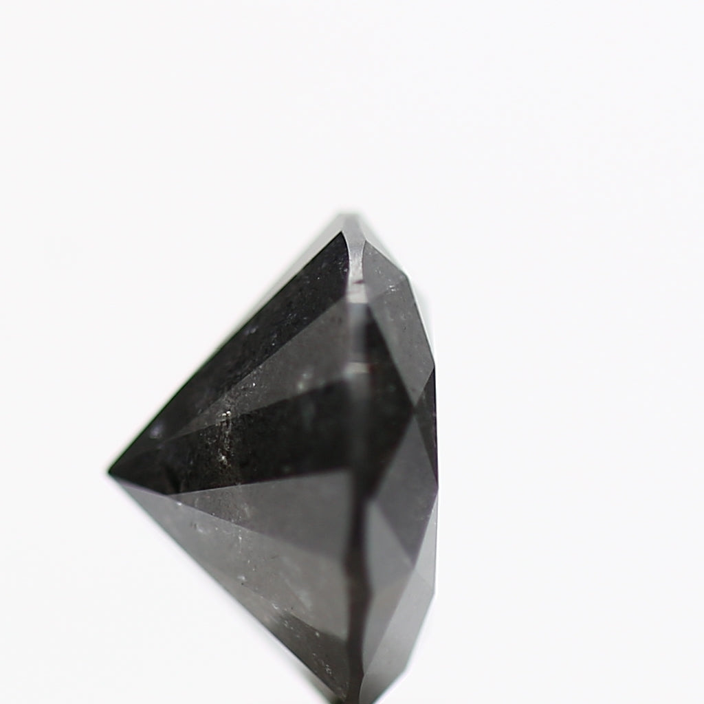 1.43 Carat Fancy Black Round Shape Brilliant Cut Natural Loose Diamond