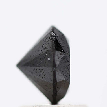 1.31 Carat Fancy Black Round Shape Brilliant Cut Natural Loose Diamond