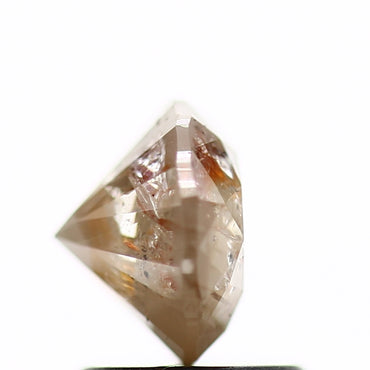 1.33 Carat Fancy Brown Rustic Round Shape Brilliant Cut Natural Loose Diamond