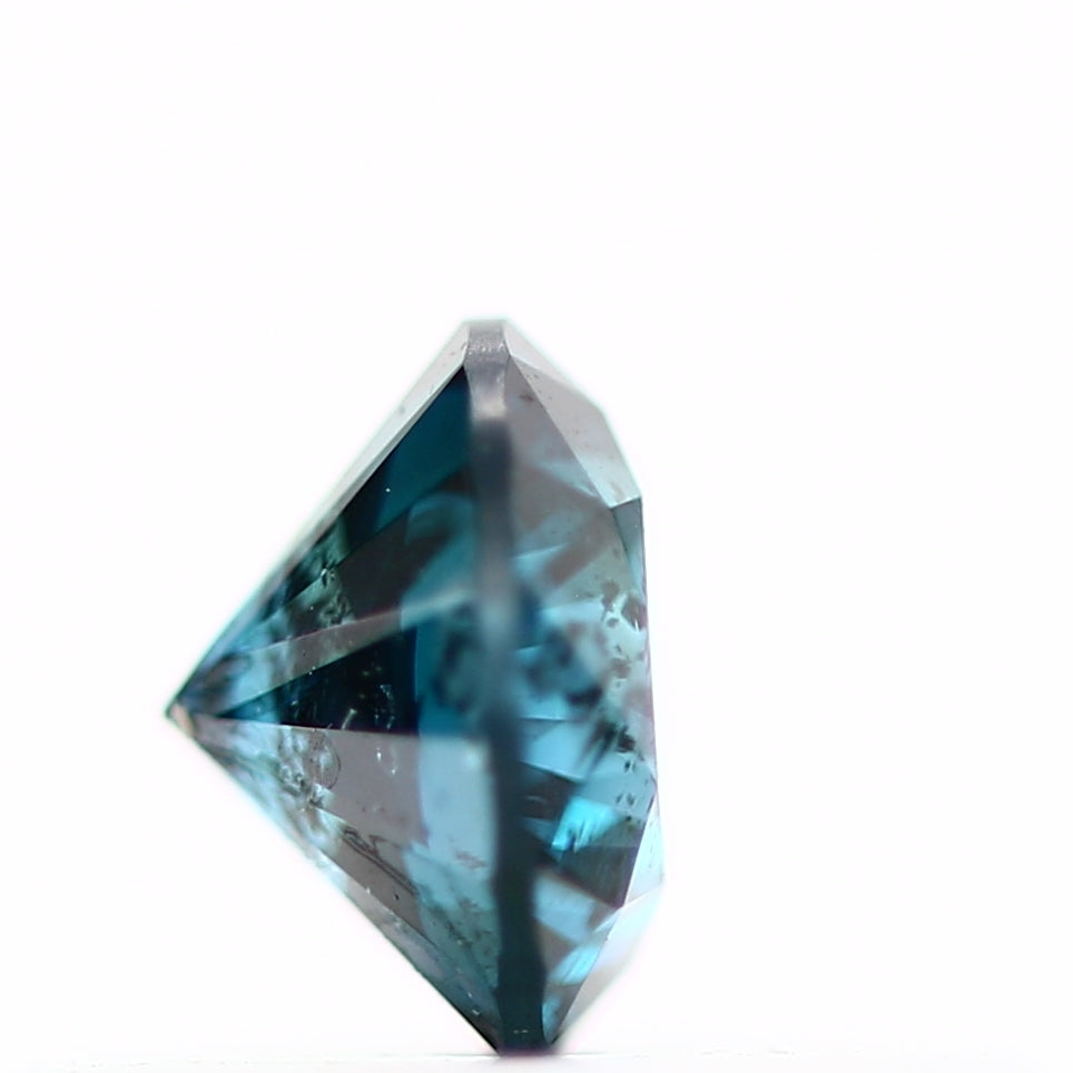 0.28 Carat Round Fancy Vivid Blue Natural Loose Diamond
