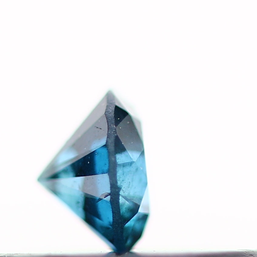 0.15 Carat Fancy Blue Round Shape Brilliant Cut Natural Loose Diamond