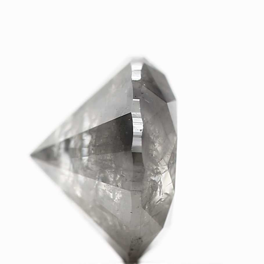 1.37 Carat Fancy Gray Round Brilliant Cut Natural Loose Diamond