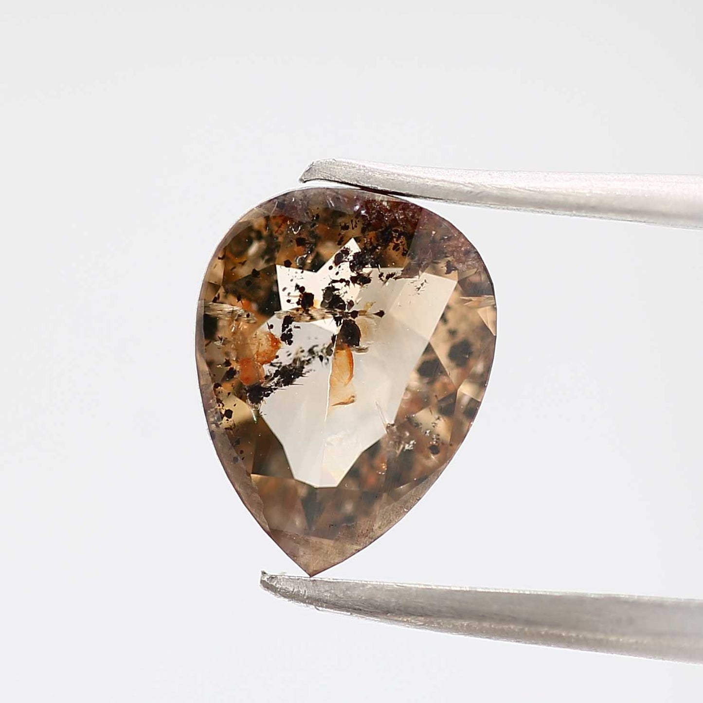 Salt and Pepper Diamond Fancy Brown Color 1.54 CT 9.50 x 7.30 x 2.40 MM Pear Cut Diamond! Natural Loose Diamond ! Christmas Gift for Her