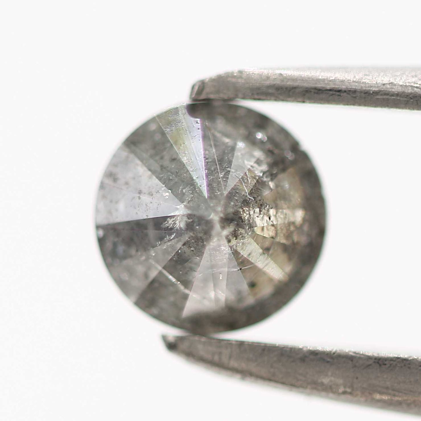 0.33 Carat Fancy Gray Salt and Pepper Round Cut Natural Loose Diamond
