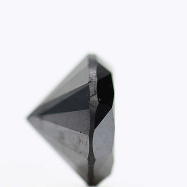 1.93 Carat Fancy Black Round Shape Brilliant Cut Natural Loose Diamond