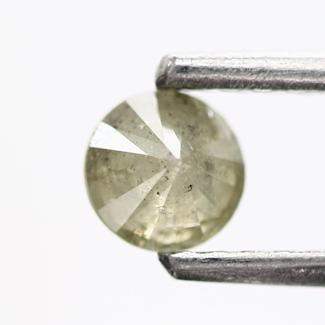 Round Cut Gray Natural Diamond For Engagement Ring Design 0.29 Carat