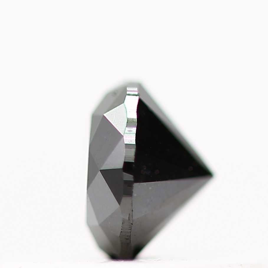0.29 Carat Fancy Black Round Shape Brilliant Cut Natural Loose Diamond