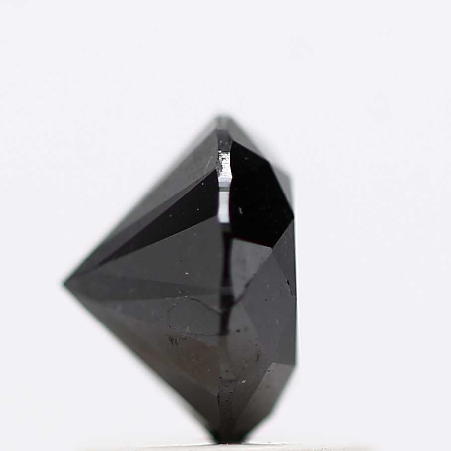 1.16 Carat Fancy Black Round Shape Brilliant Cut Natural Loose Diamond
