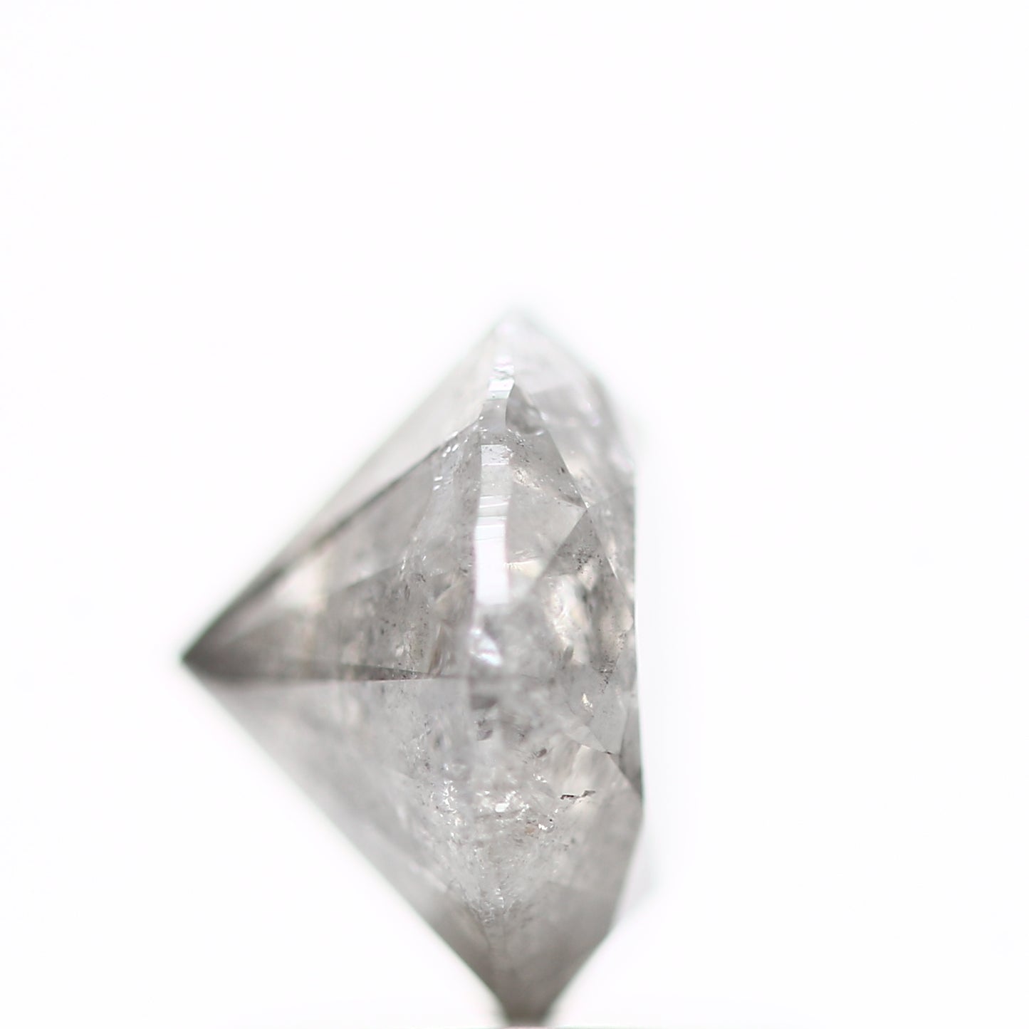 1.44 Carat Salt and Pepper Round Brilliant Cut Natural Loose Diamond
