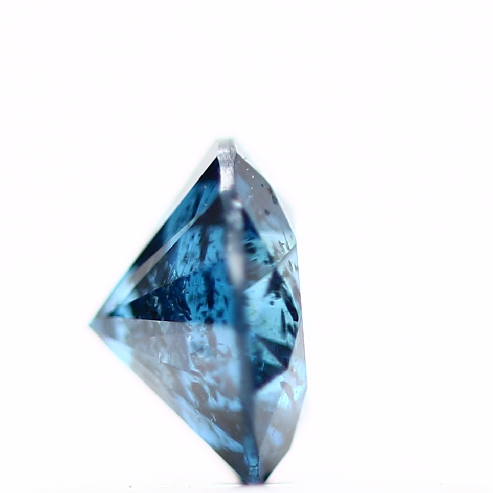 0.27 Carat Round Brilliant Fancy Blue Natural Loose Diamond