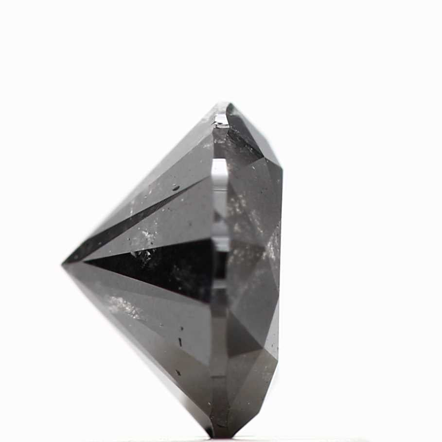 1.16 Carat Fancy Black Round Shape Brilliant Cut Natural Loose Diamond
