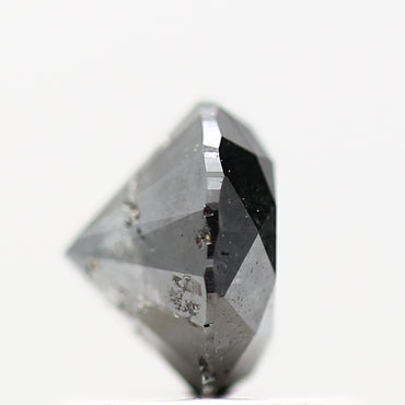 0.83 Carat Fancy Black Round Shape Brilliant Cut Natural Loose Diamond