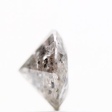 0.91 Carat Salt and Pepper Diamond Icy Round Brilliant Cut Natural Loose Diamond