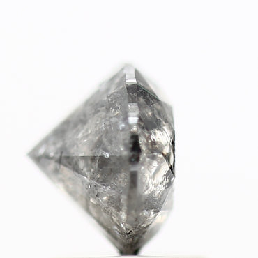 1.61 Carat Salt and Pepper Diamond Round Brilliant Cut Natural Loose Diamond