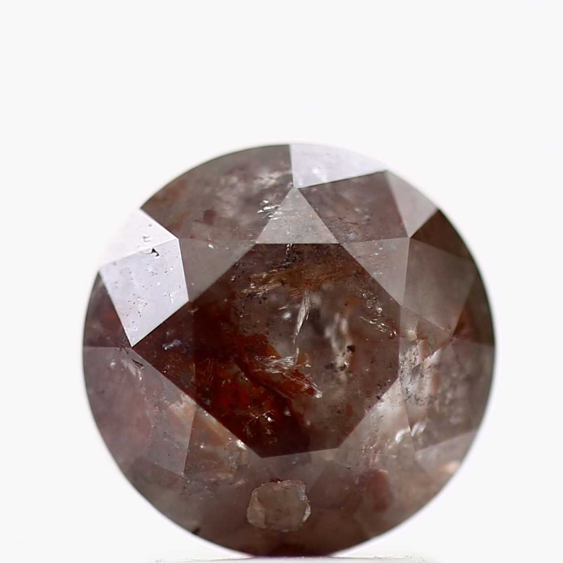 2.39 Carat Fancy Red Brown Round Brilliant Cut Natural Loose Diamond