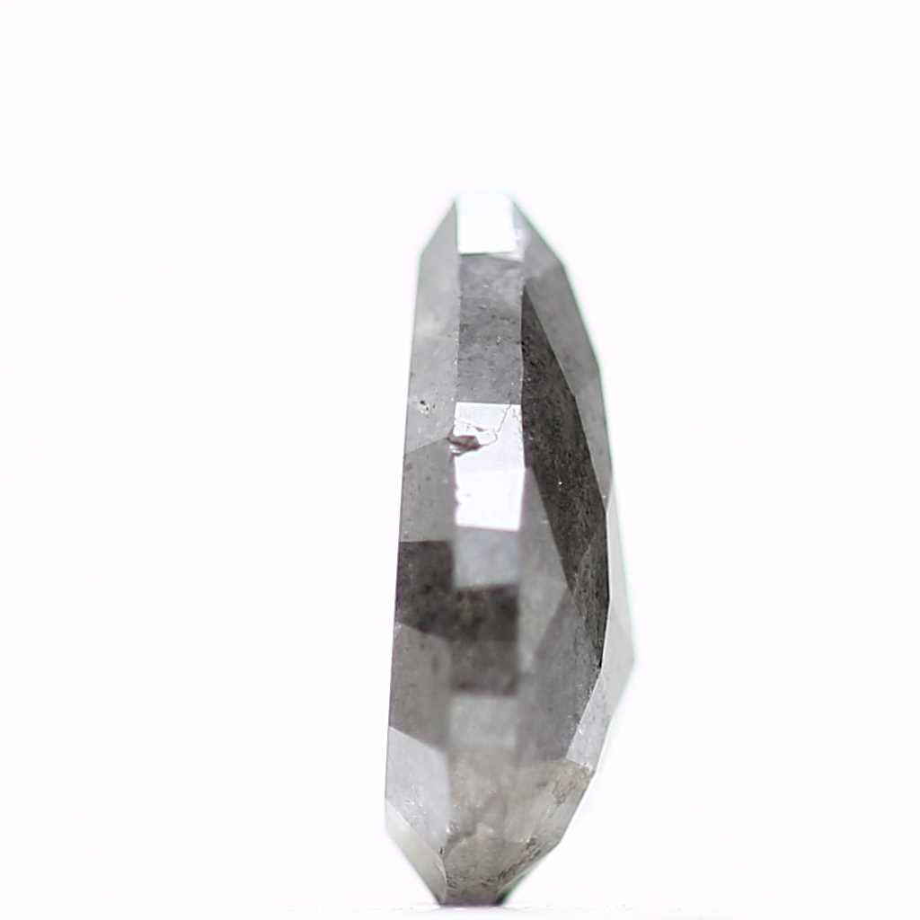 Salt and Pepper Diamond Fancy Gray Color 0.85 CT 7.63 x 4.97 x 2.59 MM Pear Cut Diamond! Natural Loose Diamond ! Christmas Gift for Her