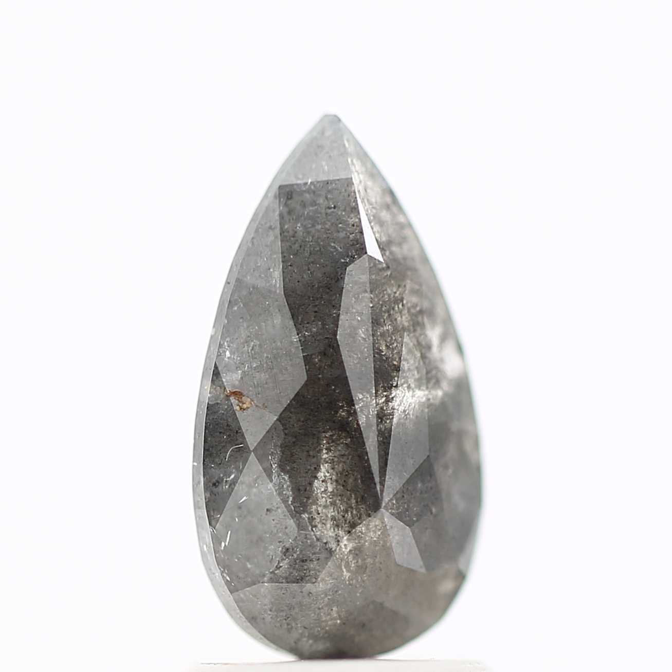 Salt and Pepper Diamond Fancy Gray Color 1.14 CT 10.22 X 5.68 X 2.43 MM Pear Cut Diamond! Natural Loose Diamond ! Christmas Gift for Her