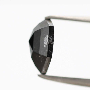 1.07 Ct Natural Black Shield Cut Loose Diamond for Jewelery