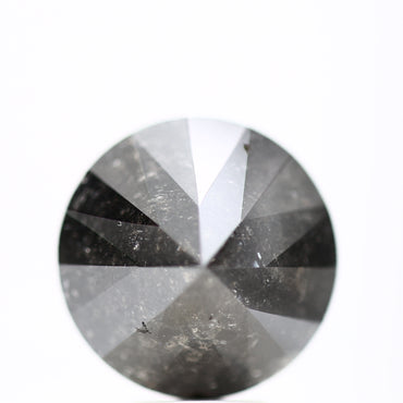 GIA round black certified diamonds
