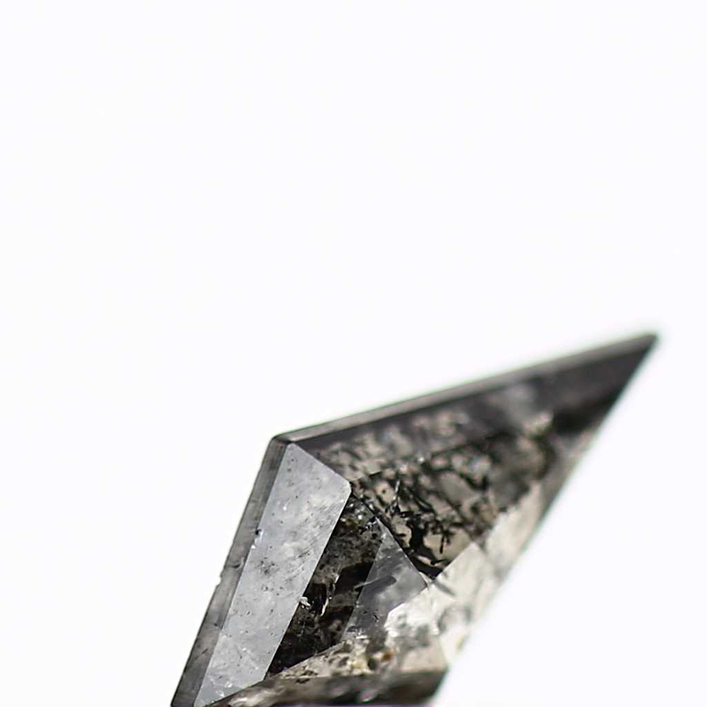 Salt and Pepper Diamond ! Fancy Gray Color Kite Diamond for Engagement Ring ! Natural Loose Diamond ! 0.43 Carat Gorgeous Diamond For Her