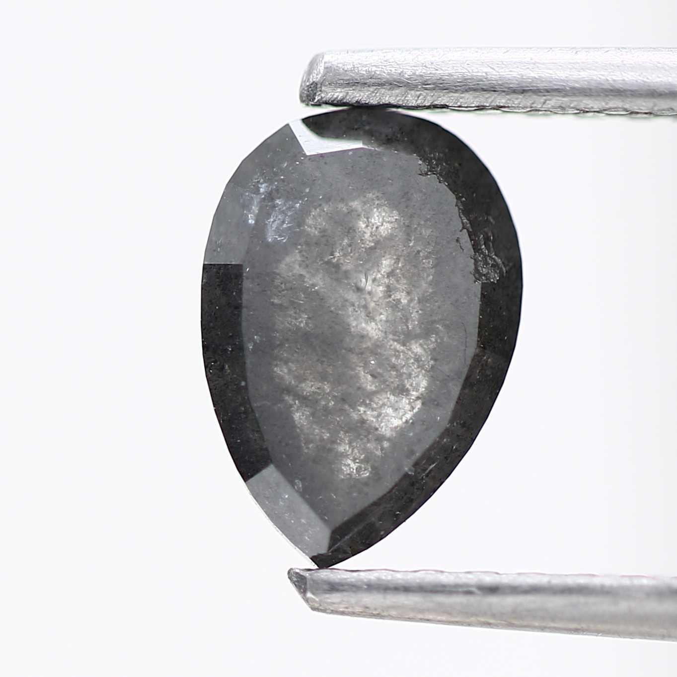 Salt and Pepper Diamond Fancy Gray Color 0.87 CT 7.34 x 5.11 x 2.66 MM Pear Cut Diamond! Natural Loose Diamond ! Christmas Gift for Her