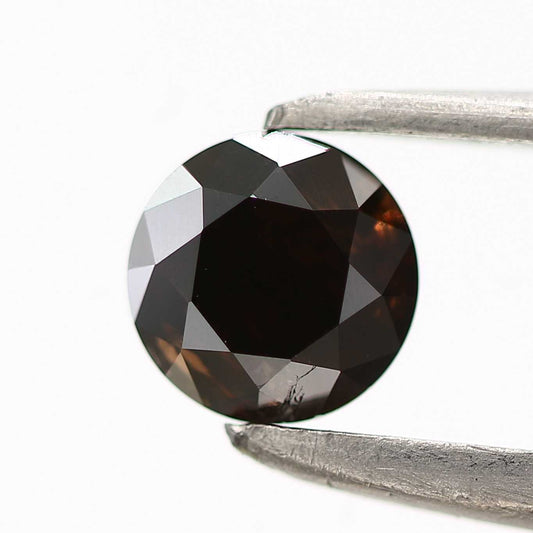 0.34 Carat Fancy Red Brown Round Shape Brilliant Cut Natural Loose Diamond