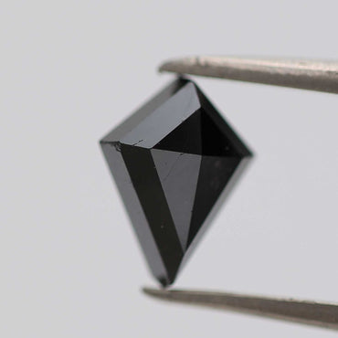 black diamond ! 0.94 Ct 8.10 x 6.15 x 2.90 MM natural black kite loose diamond for engagement ring for her