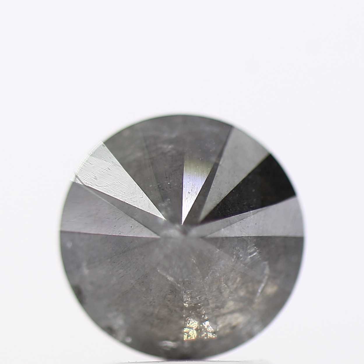 2 Carat Fancy Gray Round Brilliant Cut Natural Loose Diamond