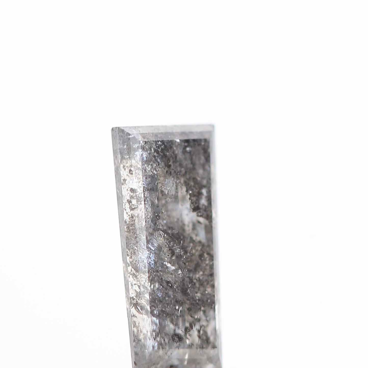 salt and pepper diamond ! 0.72 Ct 7.90 x 3.35 x 2.68 MM natural gray baguette loose diamond for engagement ring for her