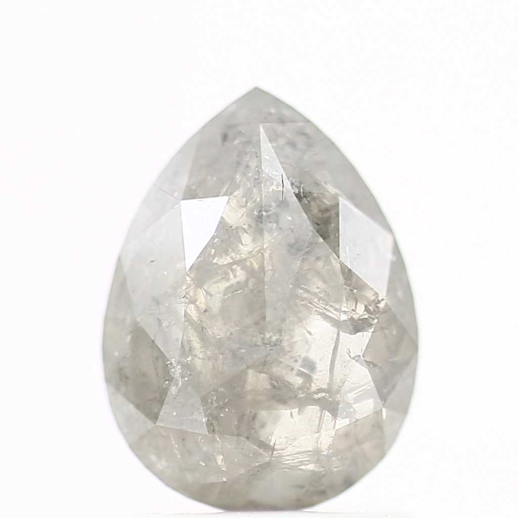 Salt and Pepper Diamond Fancy Gray Color 1.05 CT 8.05 x 6.03 x 2.40 MM Pear Cut Diamond! Natural Loose Diamond ! Christmas Gift for Her