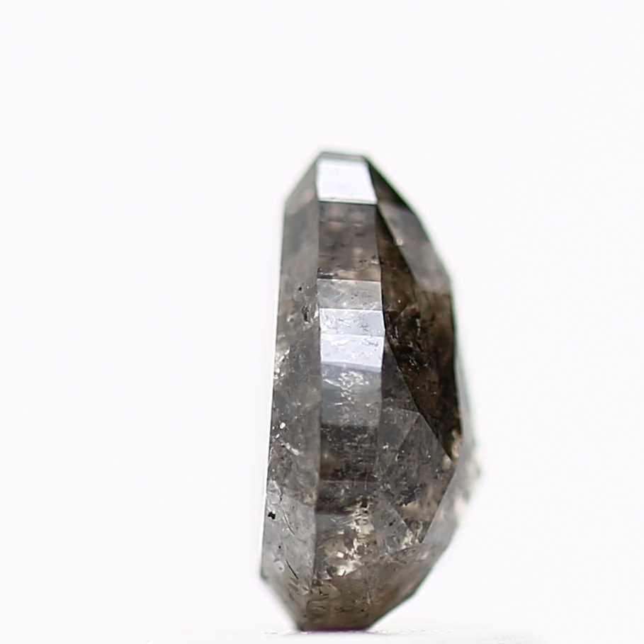 Salt and Pepper Diamond Fancy Gray Color 0.76 CT 6.48 x 4.55 x 2.94 MM Pear Cut Diamond! Natural Loose Diamond ! Christmas Gift for Her