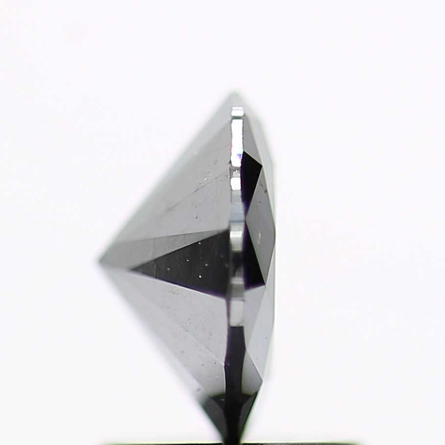 1.33 Carat Salt and Pepper Black Fancy Round Brilliant Cut Natural Loose Diamond
