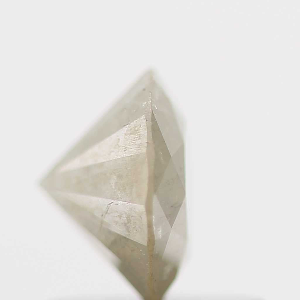 0.81 Carat Salt and Pepper Diamond Gray Fancy Round Brilliant Cut Natural Loose Diamond