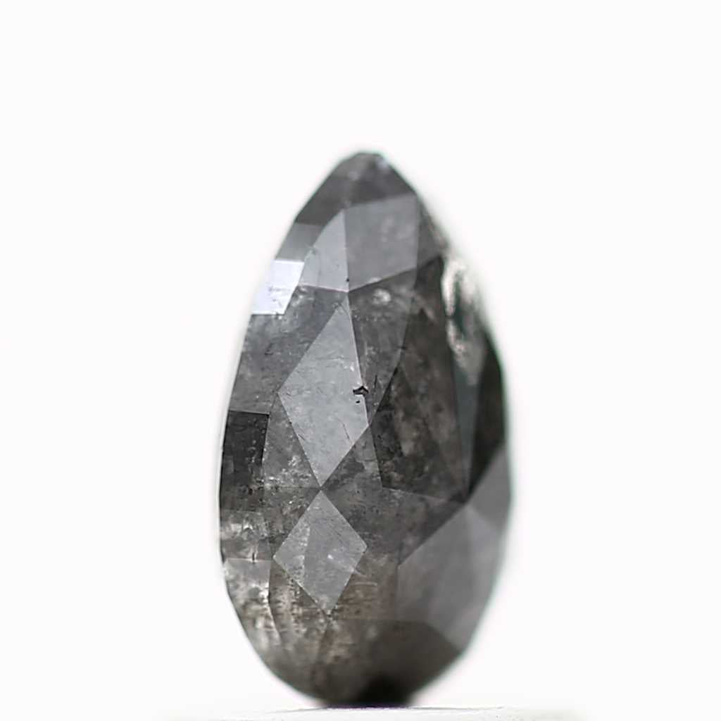 Salt and Pepper Diamond Fancy Gray Color 1.02 CT 7.58 x 5.15 x 2.75 MM Pear Cut Diamond! Natural Loose Diamond ! Christmas Gift for Her