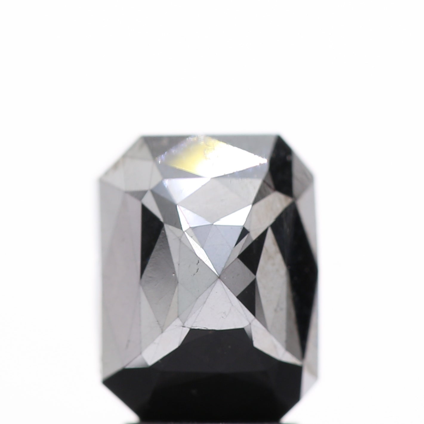 3.18 Ct Natural Black Emerald Single Rose Cut Loose Diamond for Jewelery