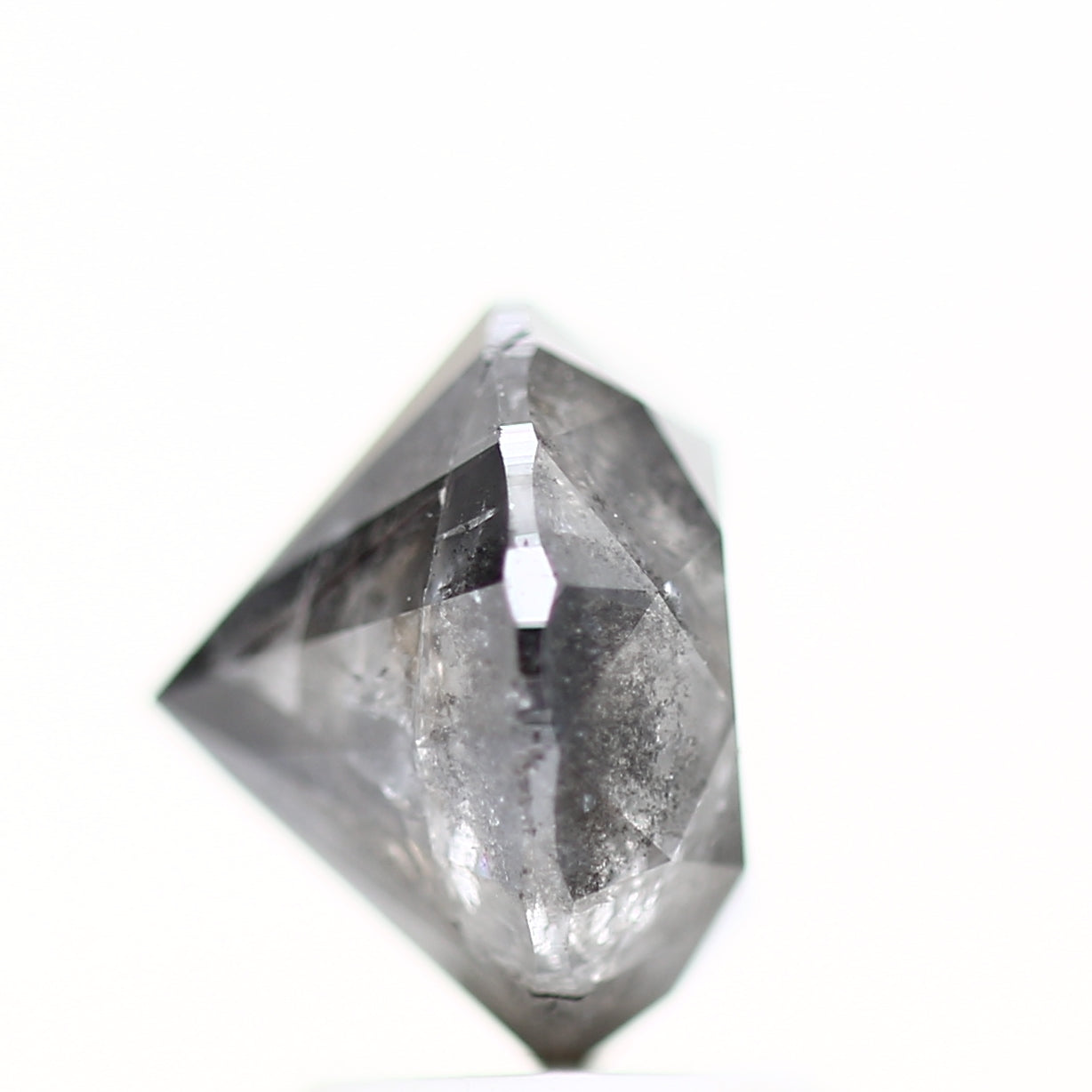 3 Carat Gray Rustic Round Shape Brilliant Cut Natural Loose Diamond