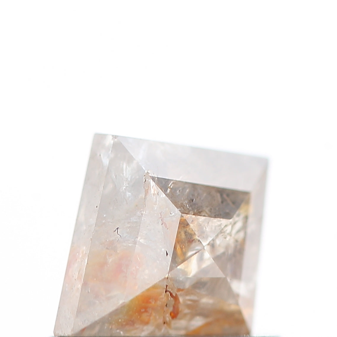 salt and pepper diamond ! 0.60 Ct 6.90 x 5.80 x 2.40 MM natural gray shield loose diamond for engagement ring for her