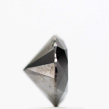 1.40 Carat Fancy Black Round Shape Brilliant Cut Natural Loose Diamond
