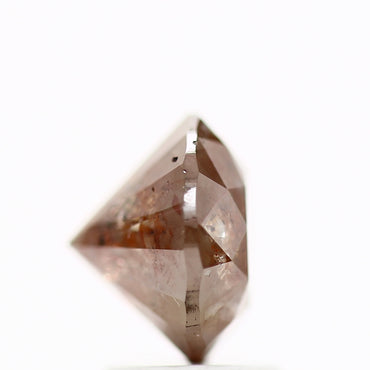 2.54 Carat Fancy Orange Brown Round Shape Brilliant Cut Natural Loose Diamond