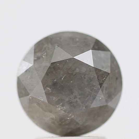 2.60 Carat Fancy Gray Round Shape Brilliant Cut Natural Loose Diamond
