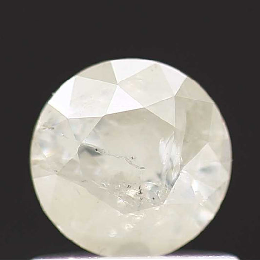 0.58 Carat Salt and Pepper Diamond Round Brilliant Cut Natural Loose Diamond