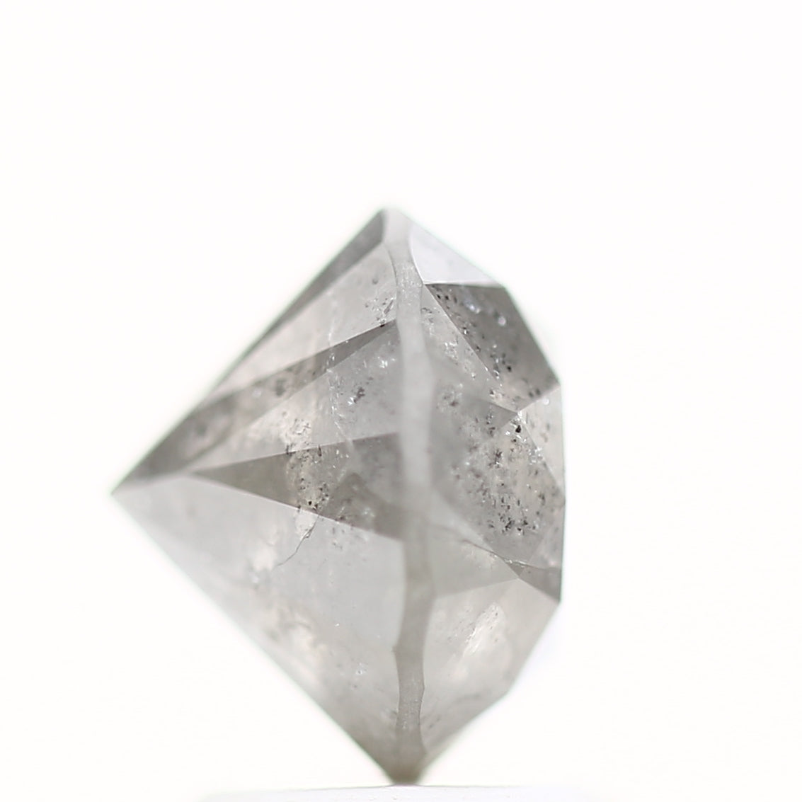 2.51 Carat Salt and Pepper Diamond Fancy Round Brilliant Cut Natural Loose Diamond