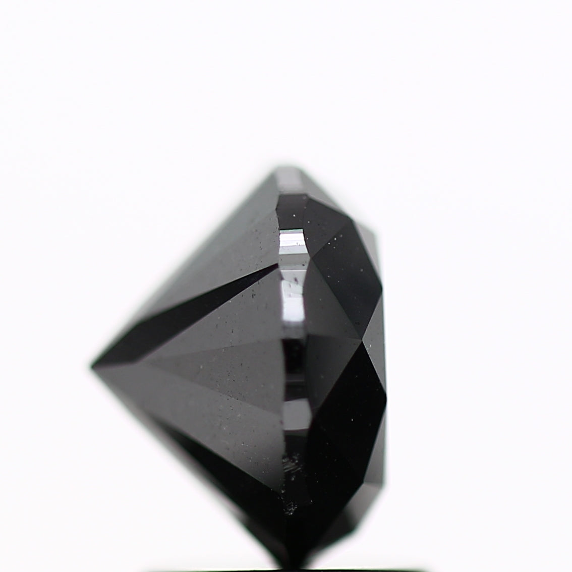 2.28 Carat Fancy Black Round Shape Brilliant Cut Natural Loose Diamond
