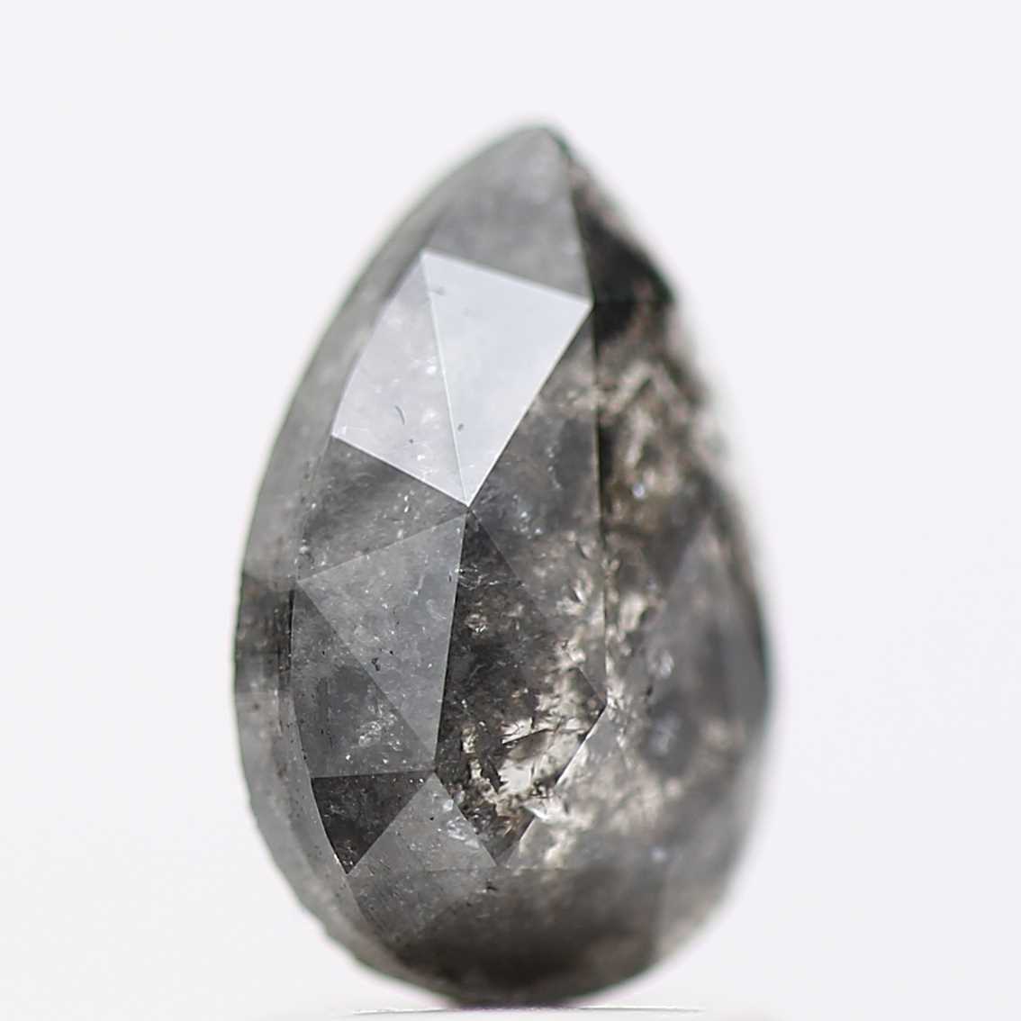 Salt and Pepper Diamond Fancy Gray Color 1.38 CT 9.20 x 5.90 x 2.80 MM Pear Cut Diamond! Natural Loose Diamond ! Christmas Gift for Her
